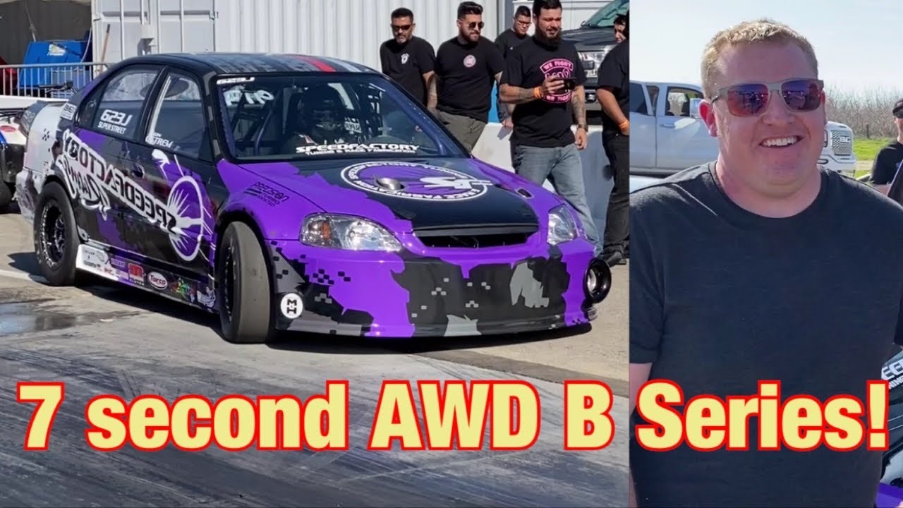 AWD Civic Sedan Runs 7s! IFO racer feature, Jason Ostrem of Speedfactory Racing!