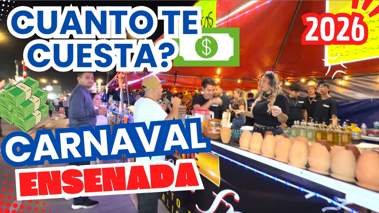 ¿CUÁNTO CUESTA ir al CARNAVAL de Ensenada 2026? 🎡 Precios REALES de comida, bebidas y juegos
