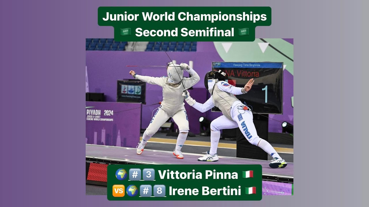 Riyadh World Championships 2024 JWS - L4 - Vittoria Pinna ITA v Irene Bertini ITA