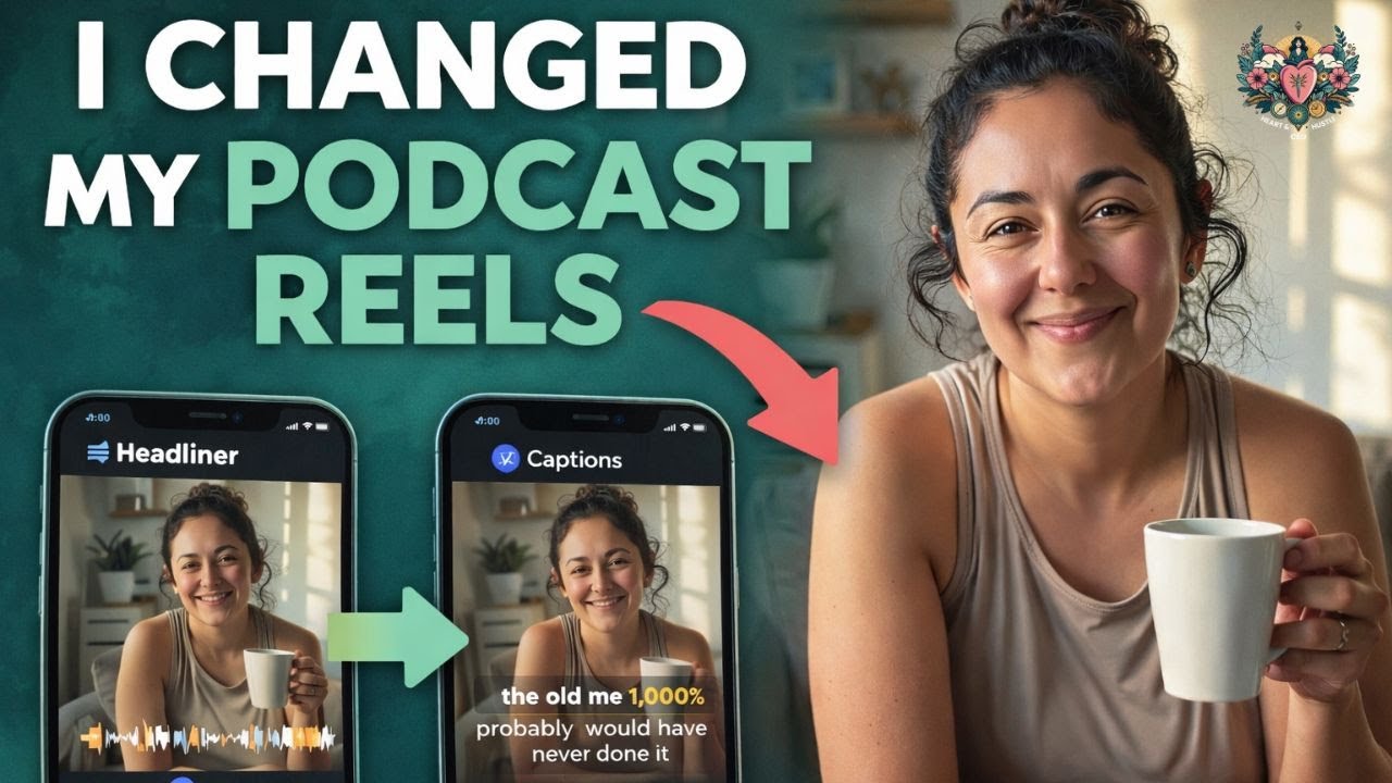Podcast Repurposing Experiment: Headliner vs Captions (Real Demo) No New Recordings EmpowerHER Wave