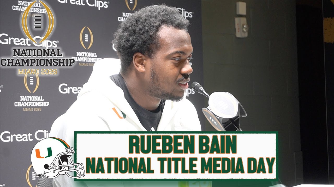 Rueben Bain on Facing #1 Indiana | National Championship Media Day