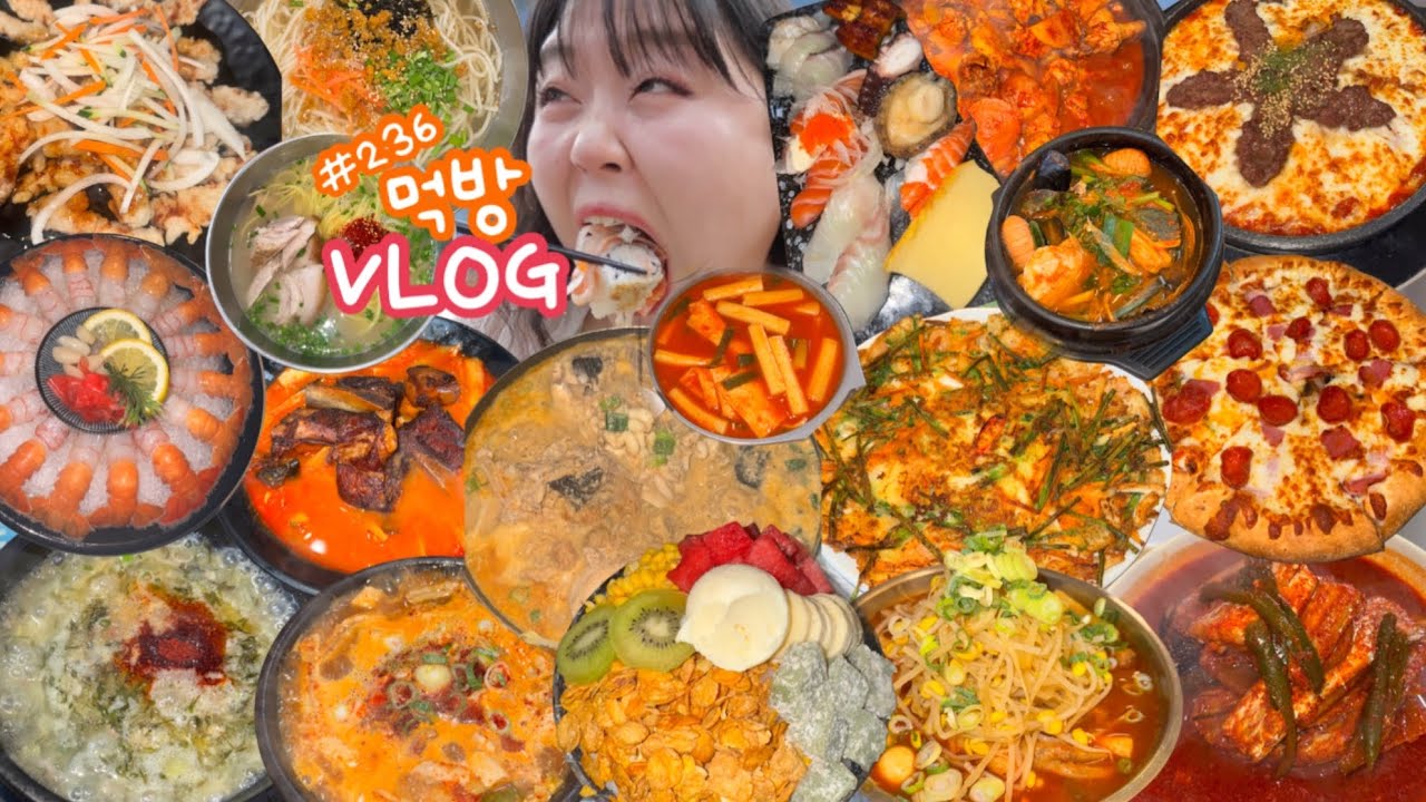 [먹방브이로그] 제주도 27끼 보여드립니다 당장보고가세요 (•̀🐽ᵔ●)ง( bhc 명란소금빵 각지불 조천수산 고등어회 갈치조림 흑돼지 초밥 몸국 고기국수 꽈배기 보말칼국수 닭발 )