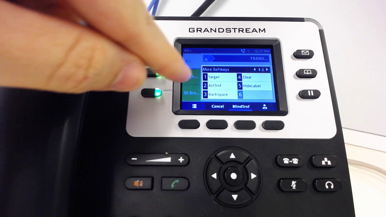 How to Make an Attended Transfer on a Grandstream GXP2130 VoIP Phone