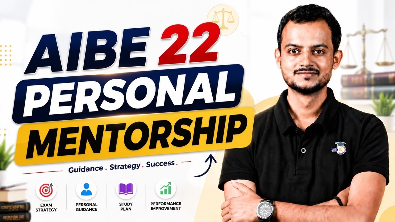 Good News for AIBE 22 Aspirants | special Mentorship Program by Pranjal Singh