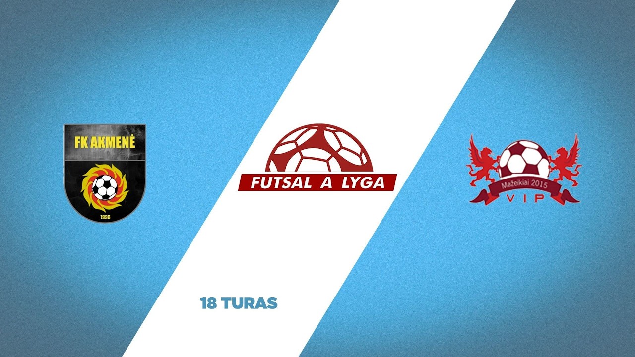 Futsal A lyga, remiama TOPsport | 18 turas | „Akmenės kraštas“ – Mažeikių VIP | Apžvalga