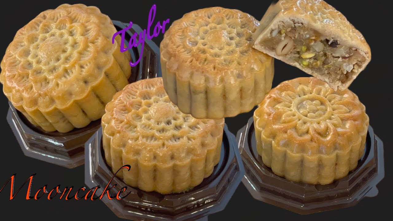 Bánh Trung Thu  - Cách Làm Bánh Trung Thu Thập Cẩm 0 Trứng Vỏ Mềm Chuẩn Vị - Mixed Nuts Mooncake