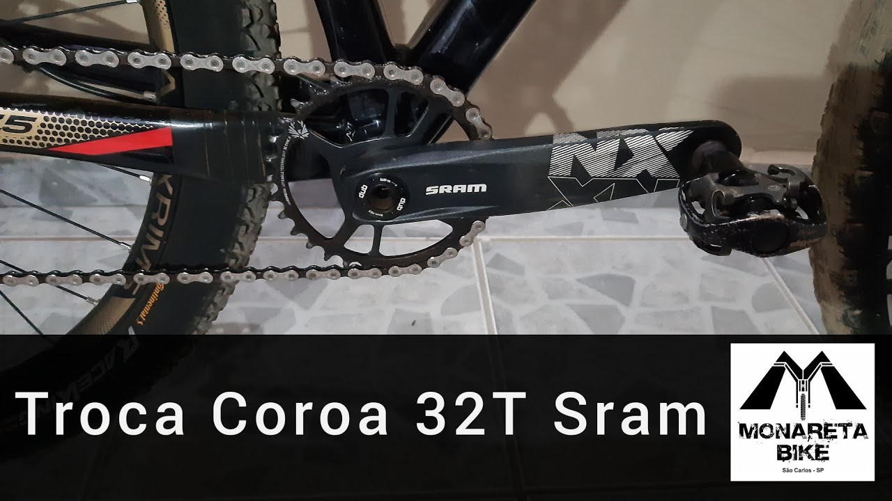 Como Troca Coroa 32T NX Sram por 34T