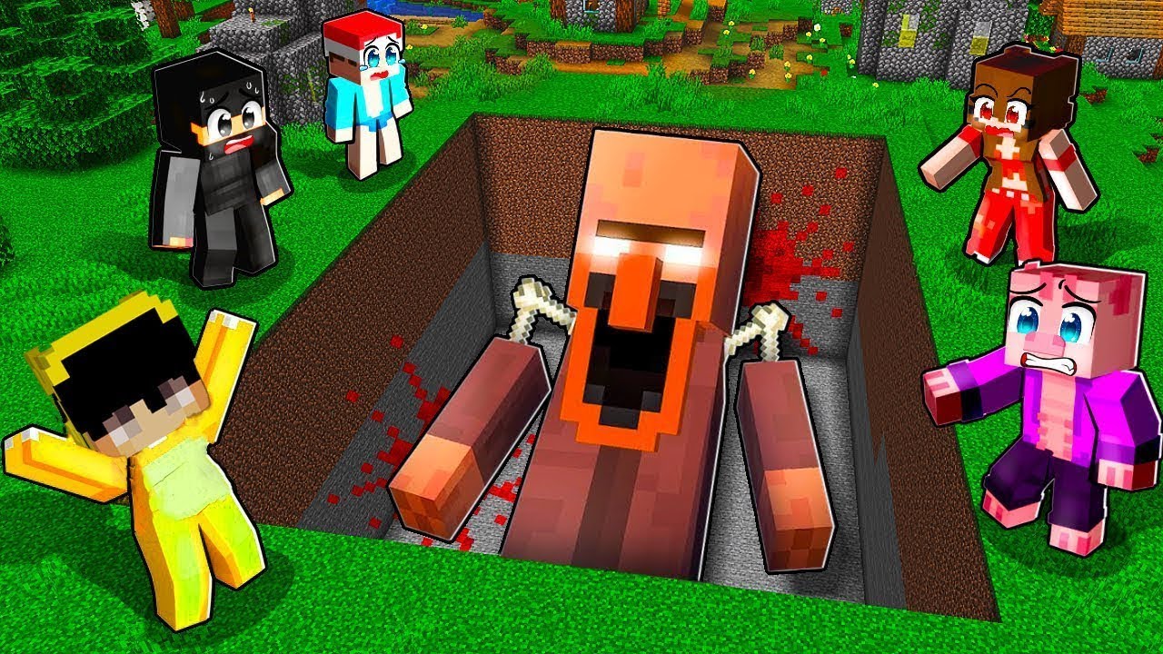 Našli jsme OBŘÍHO VILLAGERA pod zemí v Minecraftu!