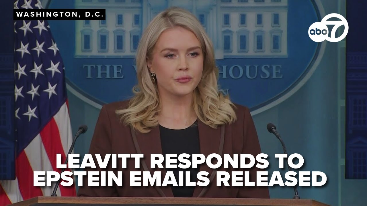 Press Secretary Karoline Leavitt's full comments on Jeffrey Epstein email release