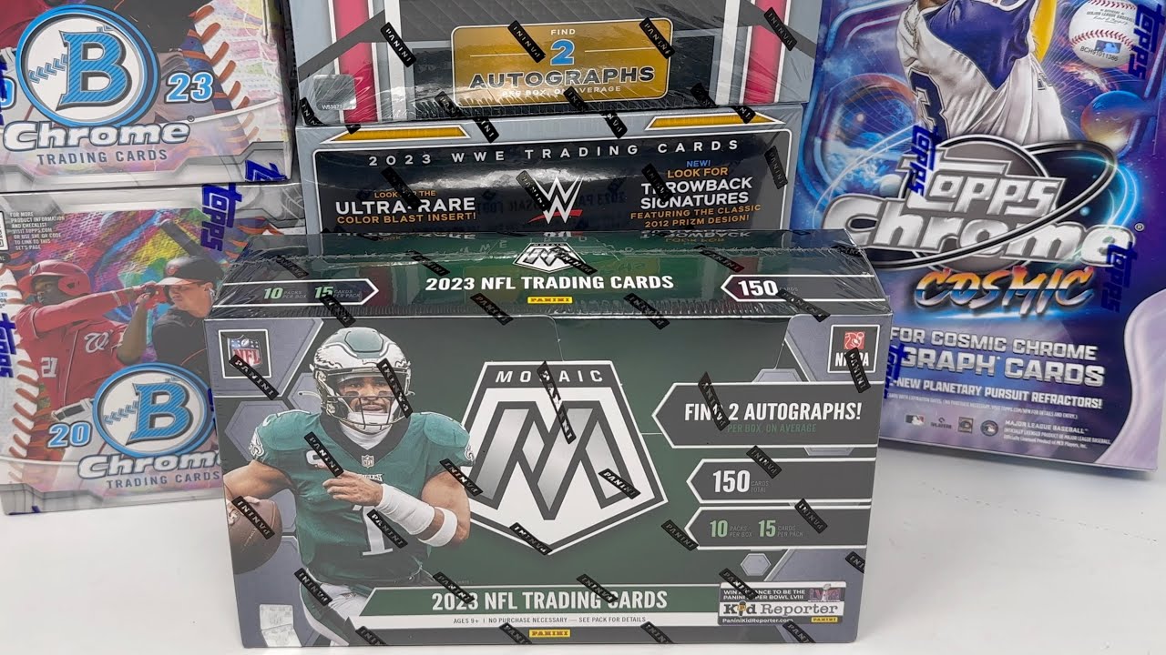 Cracking a 2023 Panini Mosaic Football Hobby Box - 2 BIG Autographs