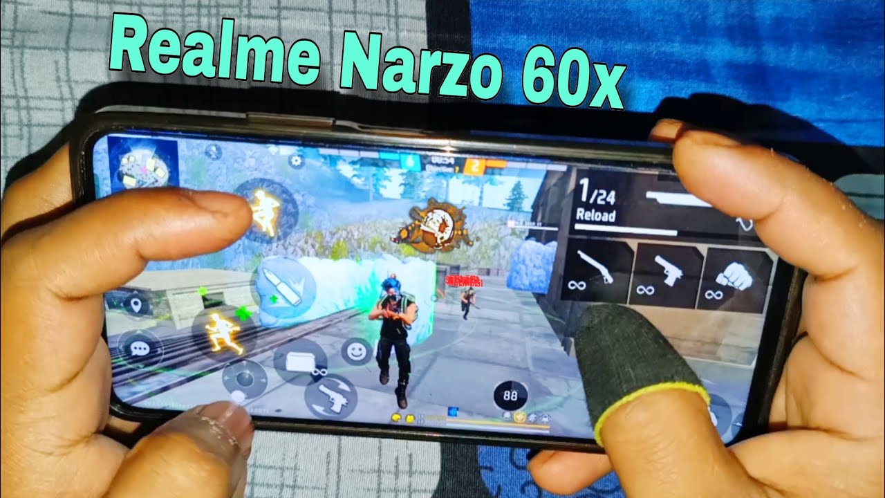 Realme Narzo 60X 5G📲 Free Fire max 💪1v1 Handcam Gameplay🎮
