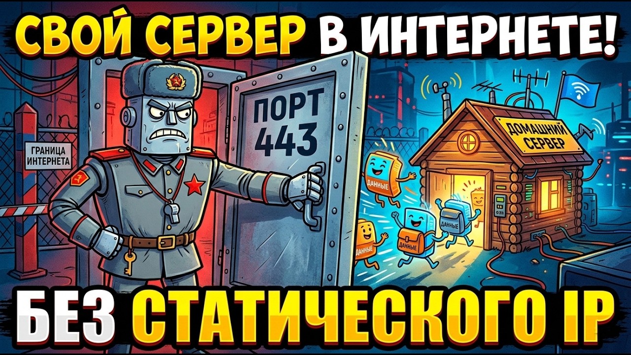 Домашний сервер на динамическом IP бесплатно! Dynamic DNS, проброс портов, N8N