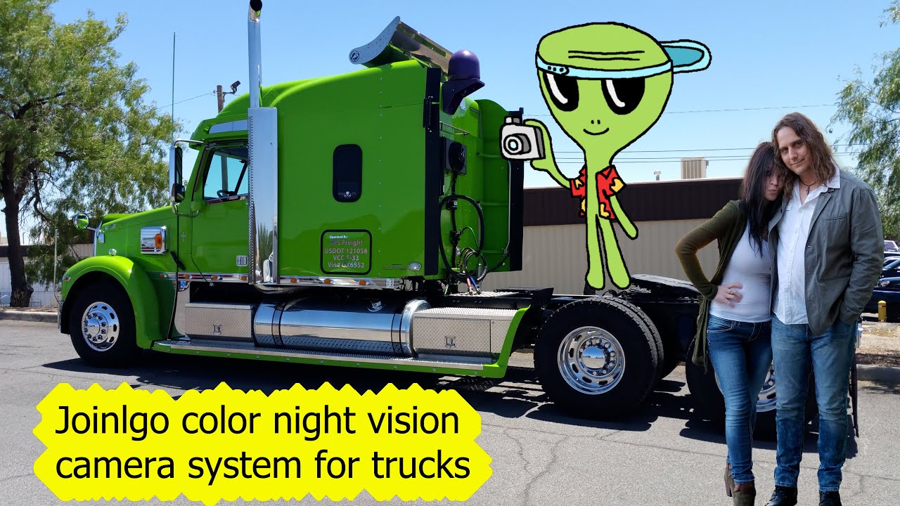 Camera system for trucks by Joinlgo used by The Tourette's Trucker. Color night vision is way to go