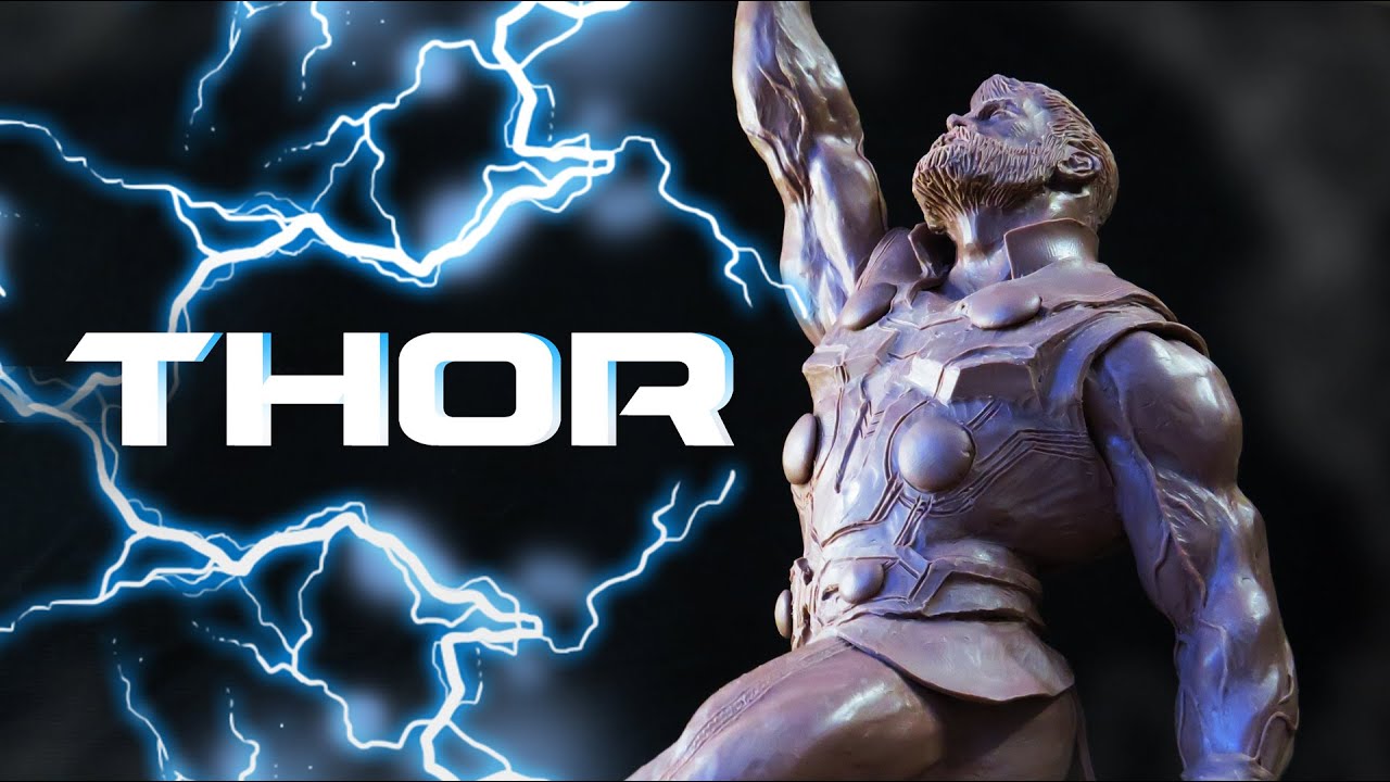Sculpting Thor / Тор - лепка персонажа ,скульптура из пластилина / Marvel