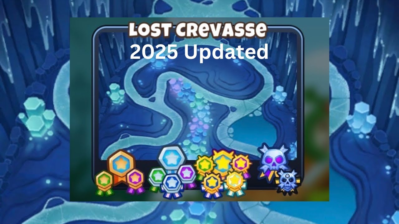 Lost Crevasse [Impoppable] Guide | No Monkey Knowledge | BTD 6 (2025 Updated) 4K