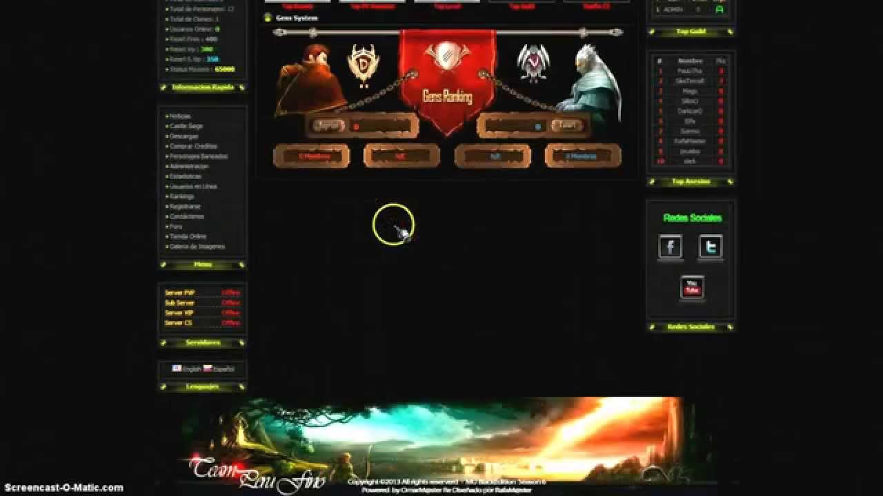 Template DarkMaster -  MU Core 1.0.8