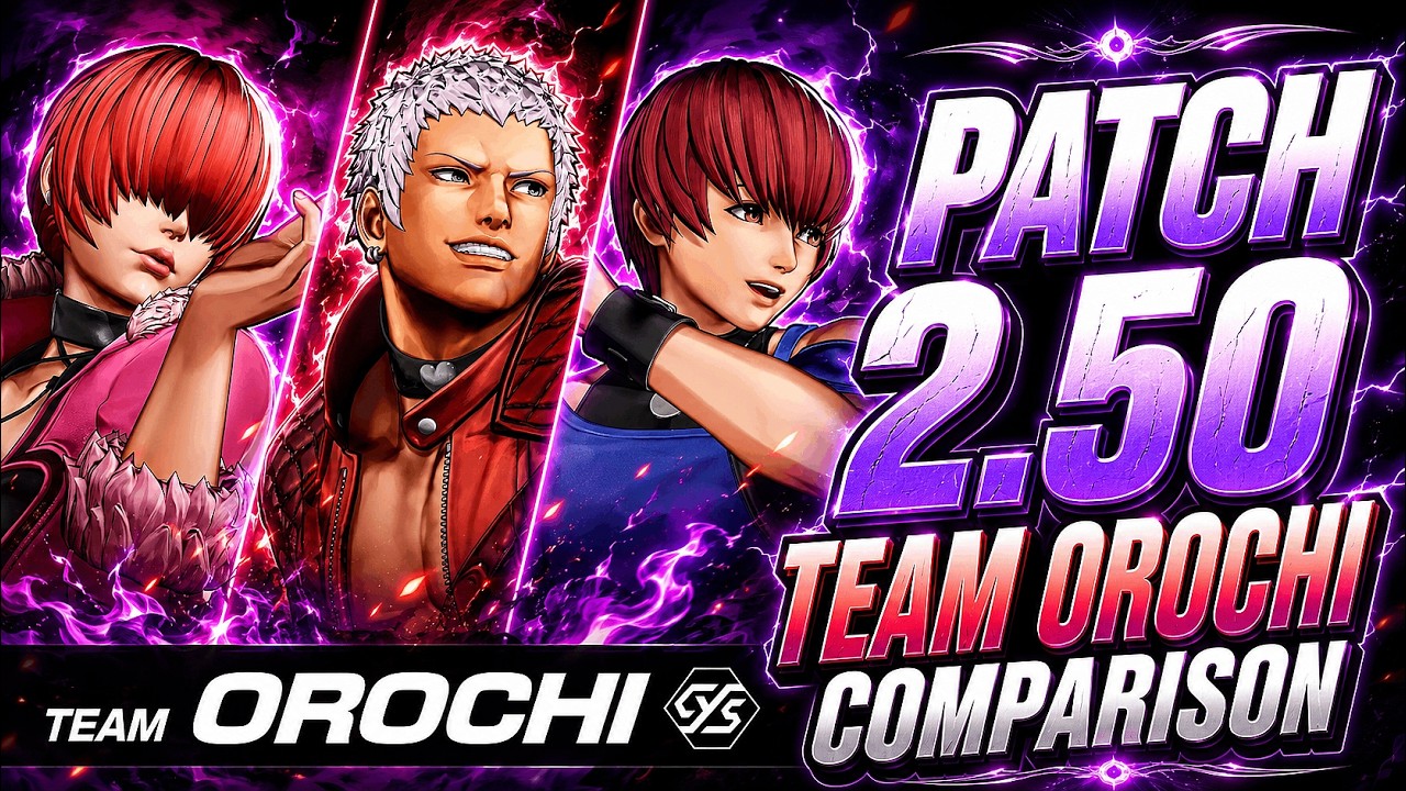 KOF XV Patch 2.50 | TEAM OROCHI Buffs Comparison