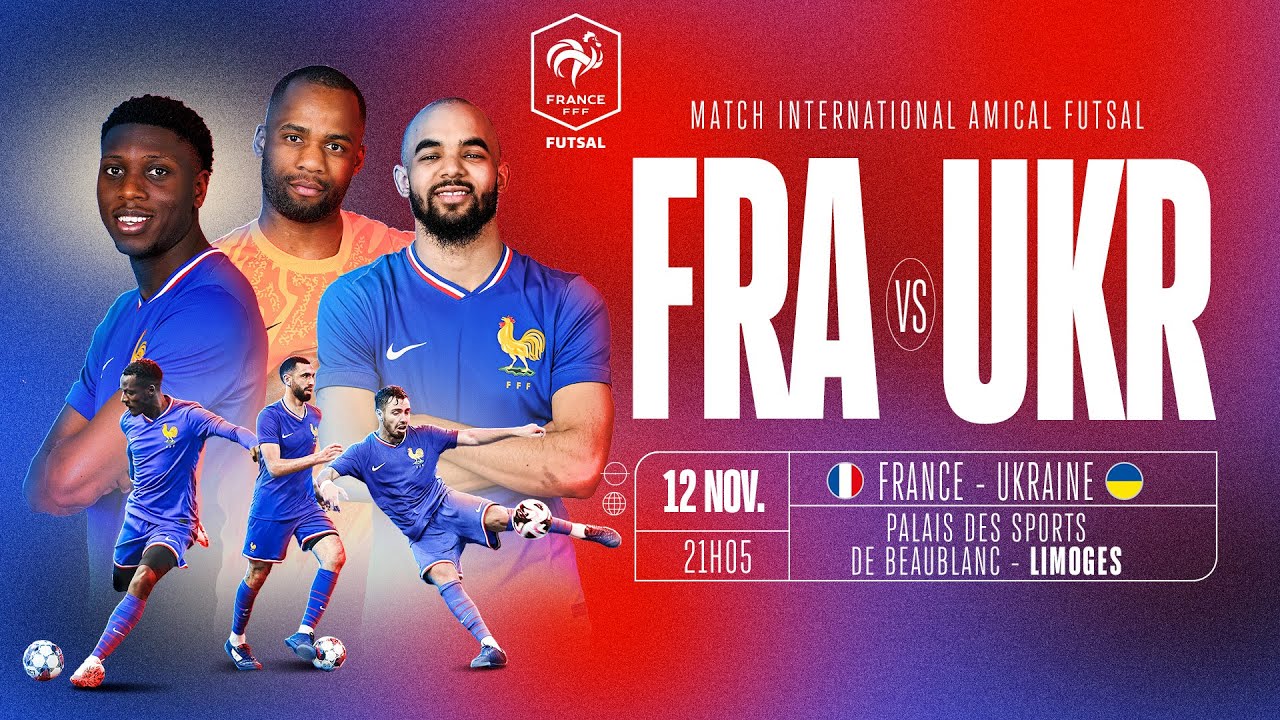 Futsal : France - Ukraine (1-3) en replay