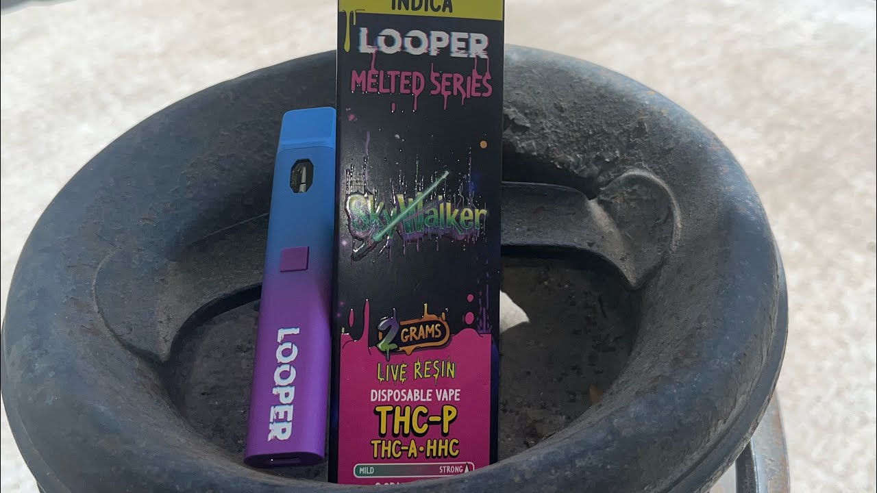 New Looper  Live Resin Melted Series THCA, HHC, THC-P Disposable (Skywalker) Review