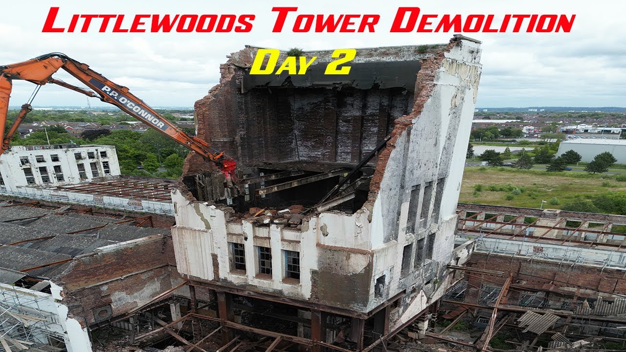 Littlewoods Tower demolition Day 2