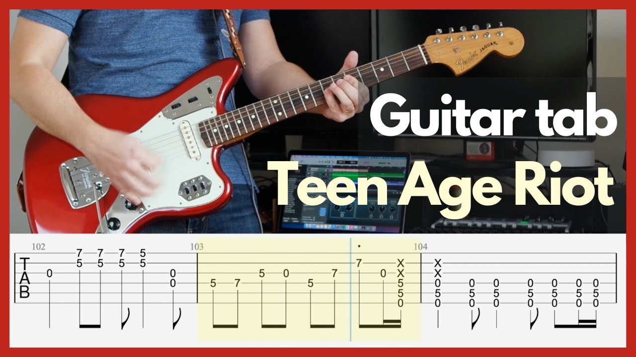 Sonic Youth - Teenage Riot (guitar tab)
