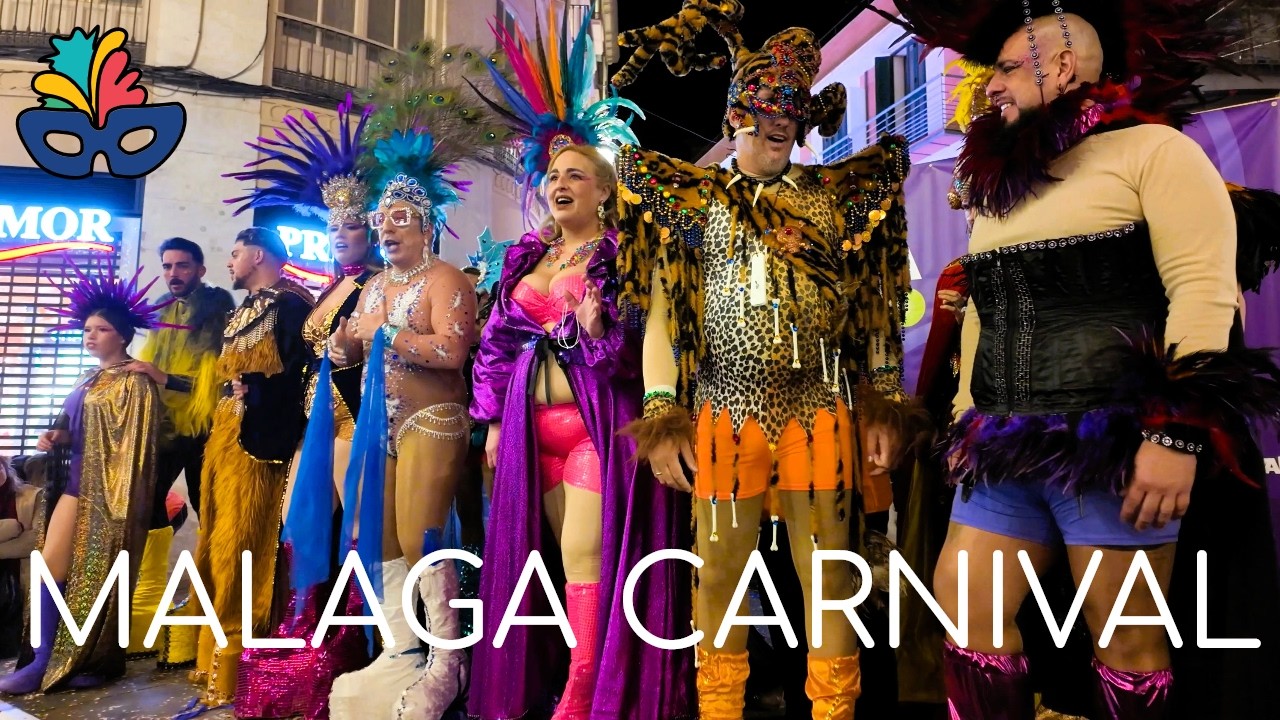 Street Performers at Malaga Carnival 🎭 February in Andalusia, Costa del Sol, Spain