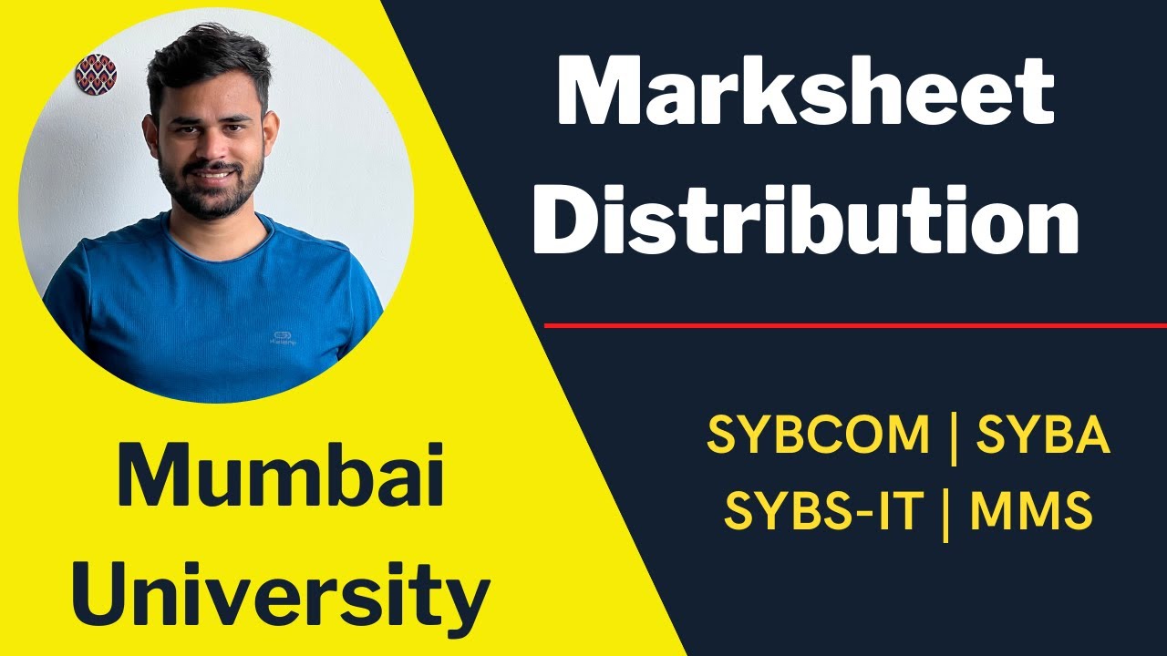 IDOL Marksheets Distribution Mumbai University 2022