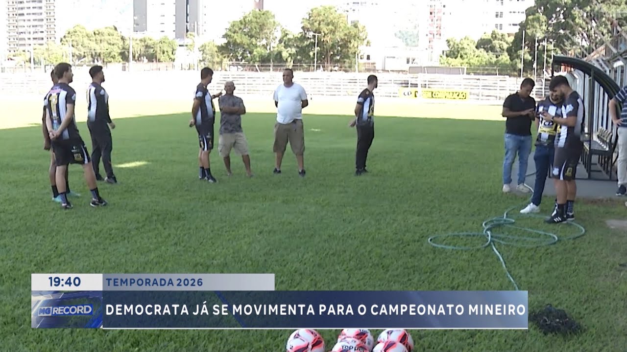 Temporada 2026: Democrata j&aacute; se movimenta para o Campeonato Mineiro.