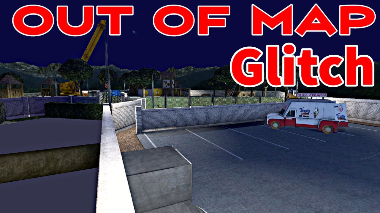 Ice Scream 1 - Out of Map Glitch in Playground