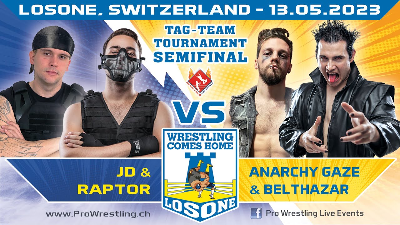 Belthazar & Anarchy Gaze vs Raptor & Reckless JD - Wrestling Comes Home - 13.05.2023