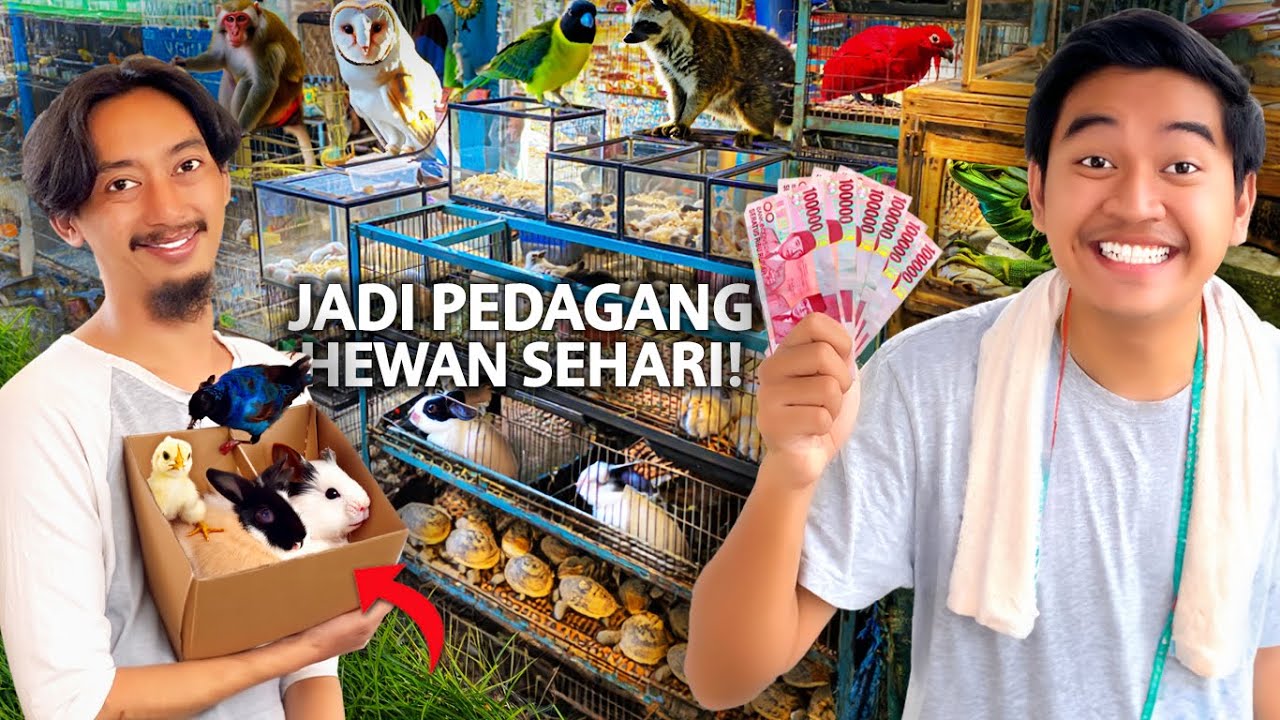 SEHARIAN JADI PEDAGANG HEWAN DI PASAR HEWAN TERBESAR DI BANDUNG!