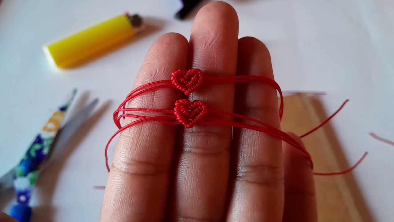 corazon ❤️ de micro macrame