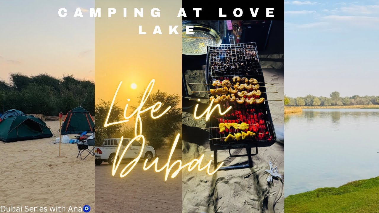 Best camping spot in UAE✨Overnight Camping at Love Lake | Dubai Desert Adventure🚘⛺️