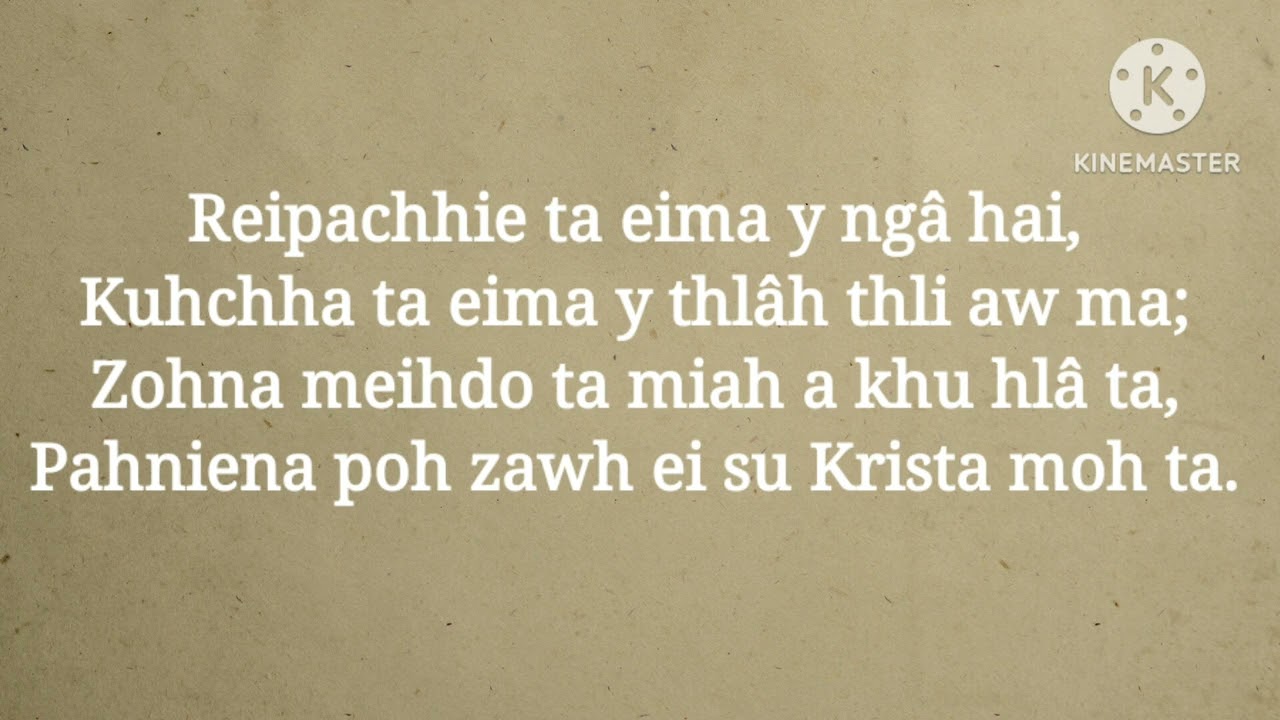 Damary P.Hlychho  - Pahniena poh zawh ei su Lyrics & Karaoke