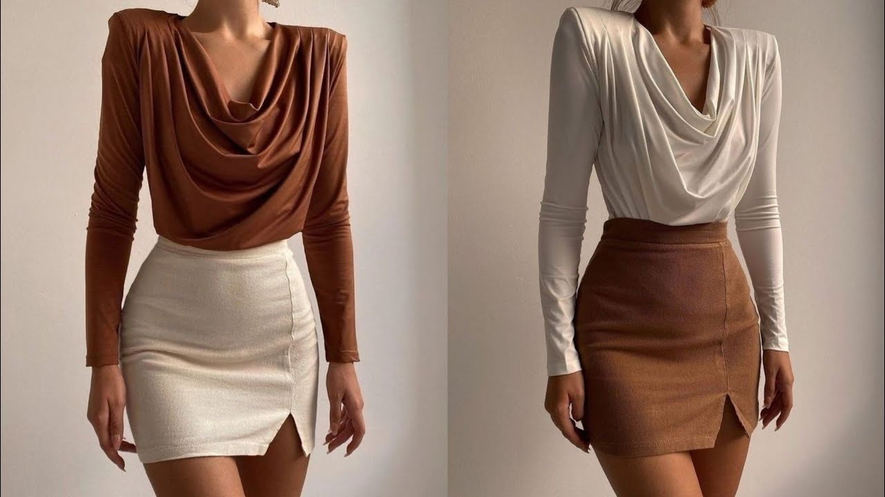 How to make this Cowl Neck Top with Pleated Shoulders. Cutting and stitching.