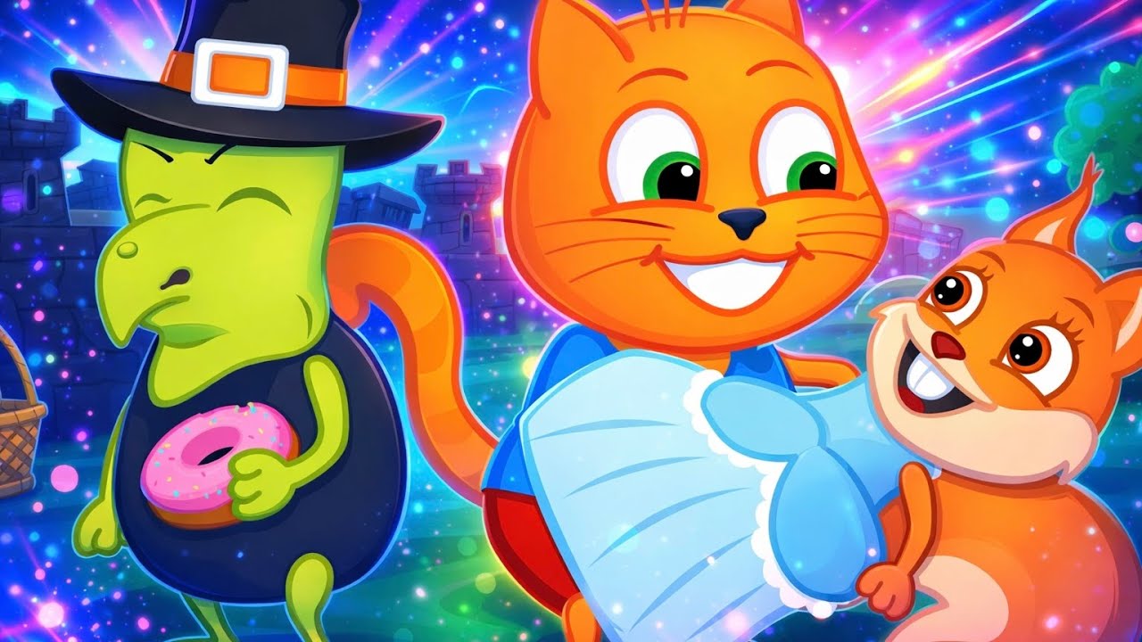 बिल्लियां परिवार - बचाओ राजकुमारी! | बच्चों के कार्टून 4K