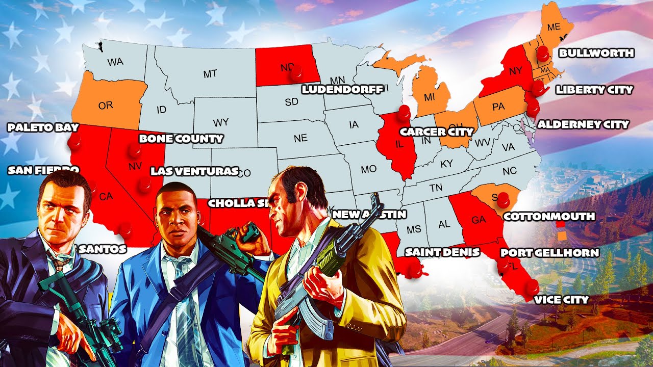 Какую часть США охватывает GTA?