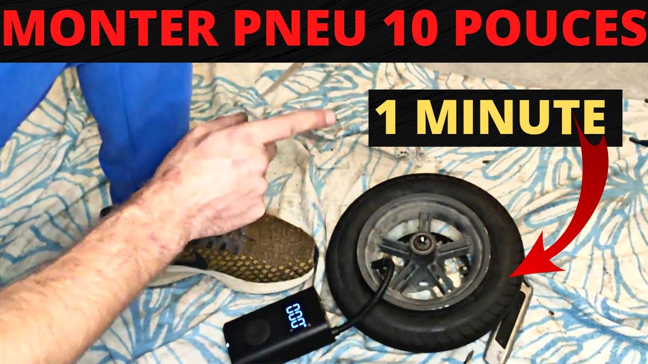 Tuto pneu 10 pouces : Monter en moins d'une minute ( Xiaomi M365 1S PRO 2 Mi scooter 3 essential )