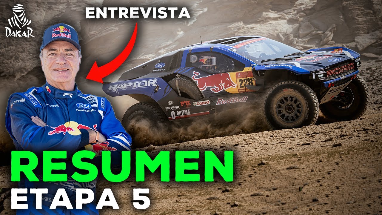 NANI ROMA PIERDE LA VICTORIA + ENTREVISTA A CARLOS SAINZ - Resumen Etapa 5 - DAKAR 2026