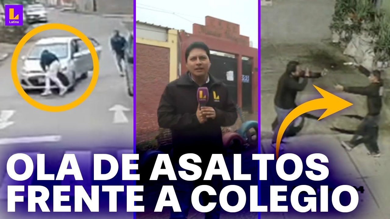 Aumentan asaltos a mano armada frente a colegio de Villa María del Triunfo