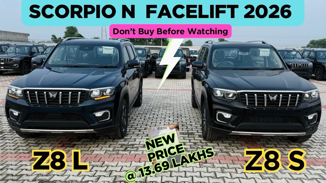 New Scorpio N Facelift 2026 Z8 Select Vs Z8 L 🔥| Scorpio N launched @13.69 lakhs