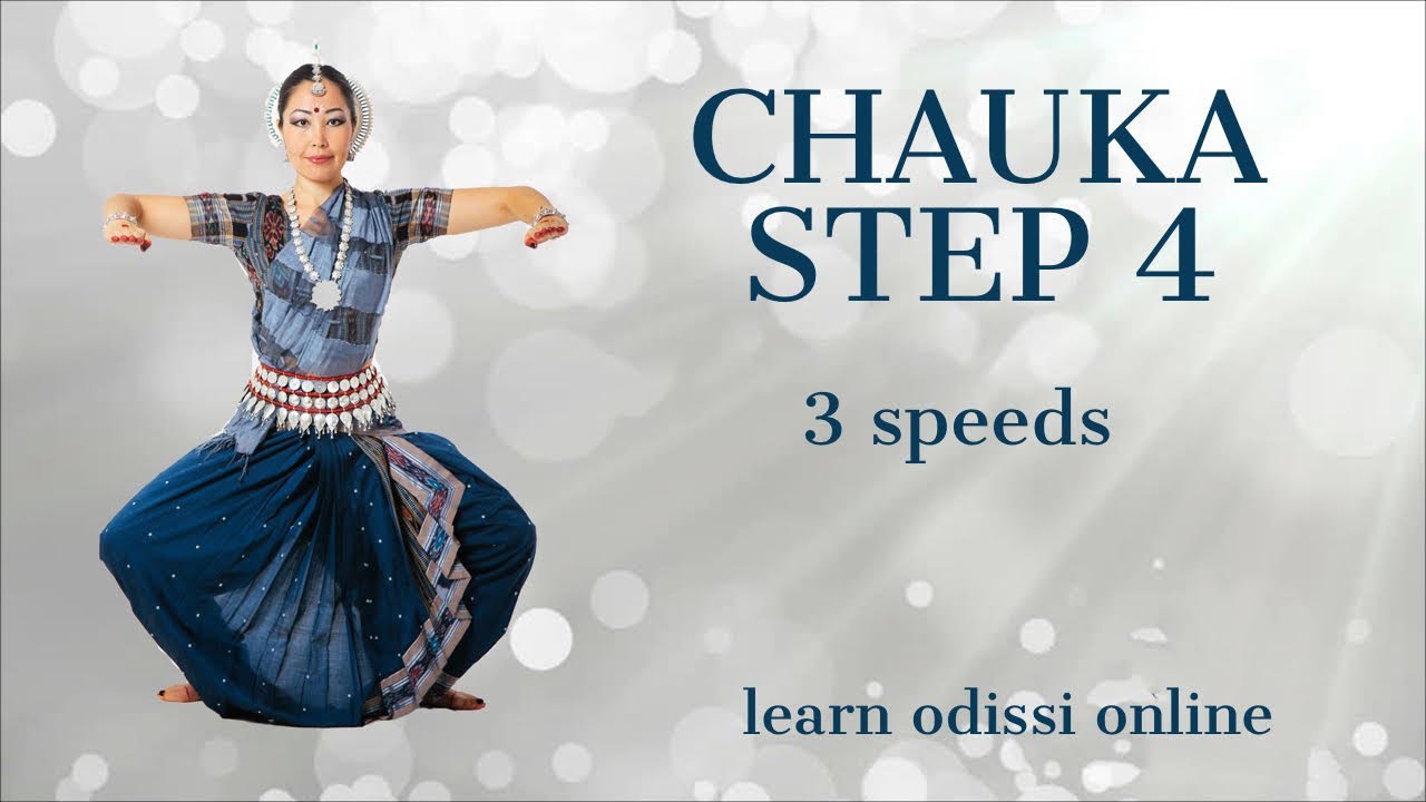 CHAUKA STEP 4 with EXPLANATION in 3 SPEEDS I ODISSI DANCE for Beginners I Learn Odissi Online