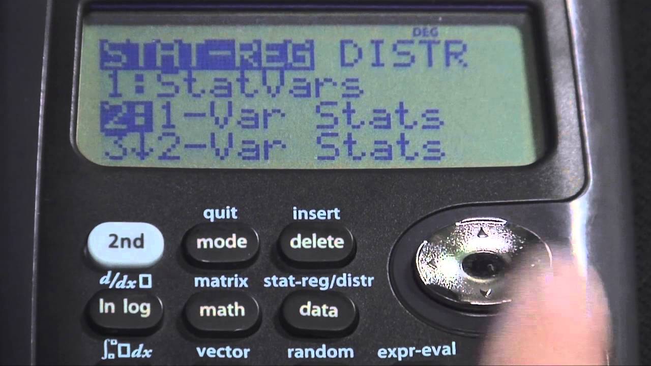 TI-36X Pro Среднее-Стандартное_Отклонение-Дисперсия