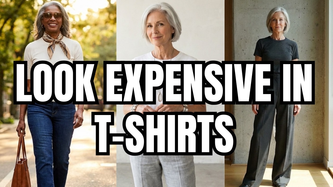 7 Genius T Shirt Styling Tricks to Look 10x More Expensive After 50