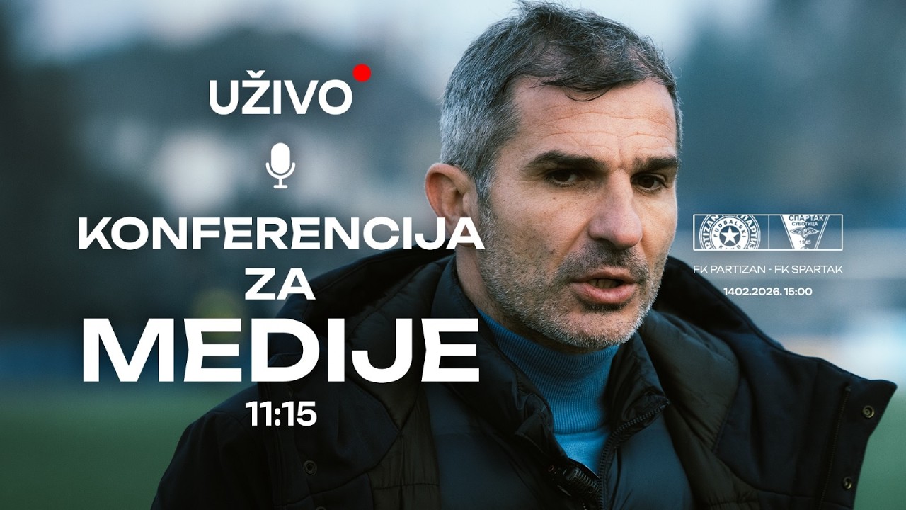 Konferencija za medije pred meč 23. kola SLS, FK Partizan - FK Spartak