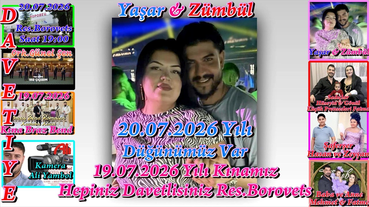 Davetiye Yaşar & Zümbl 20 07 2026 Yili Yambol BG
