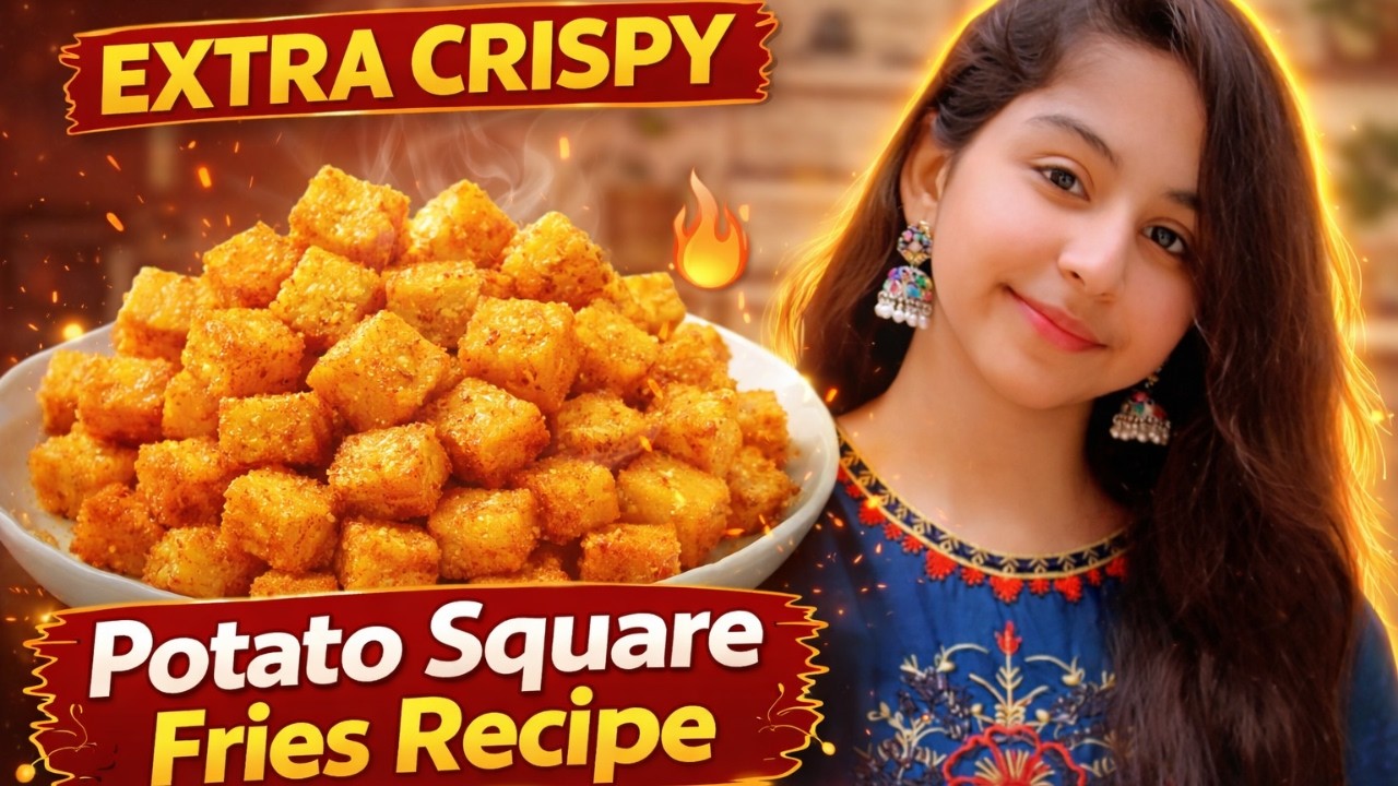 Potato Square Fries Recipe | Extra Crispy | Cooking With Shiza