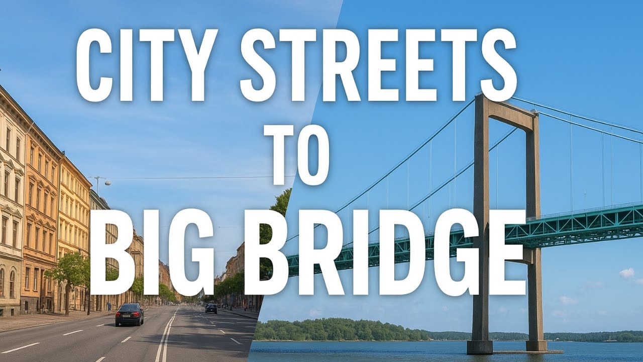 Scenic Drive Through Gothenburg – From Downtown to the Iconic Bridge!