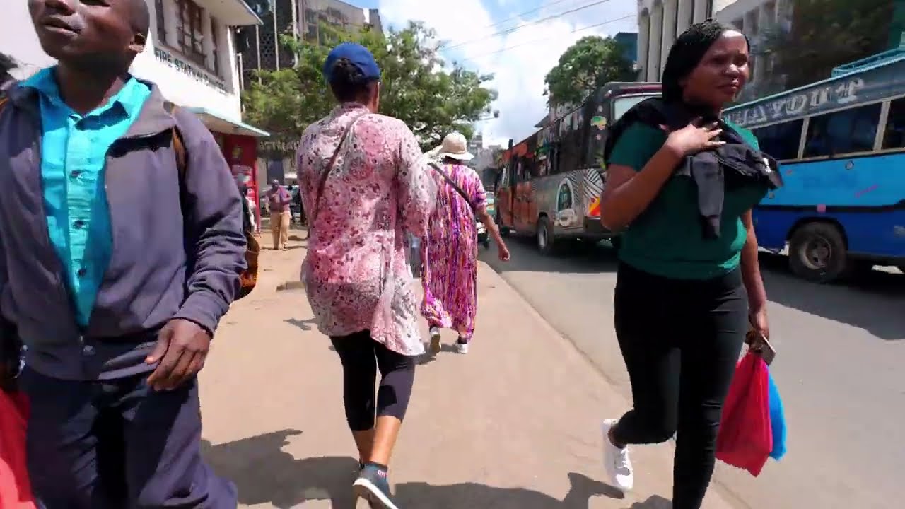 Nairobi City CBD Walk – Tom Mboya Street POV