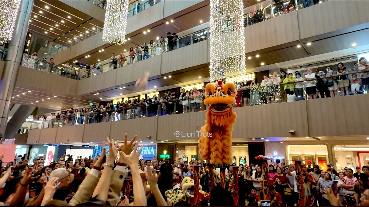 [4K] Teng Yang at Paragon, High Pole Lion Dance & Dragon Dance on 4 Feb 2025